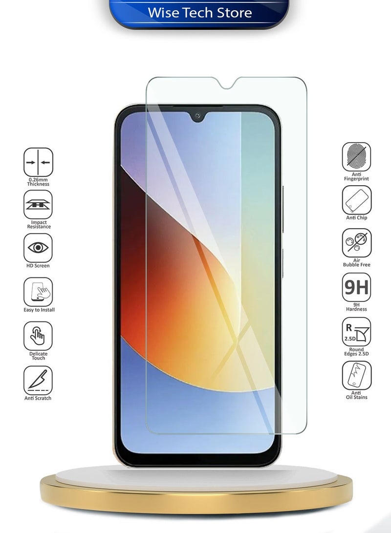 Wtech Xiaomi Redmi A7 Pro 4G / Redmi A7 4G / Xiaomi Poco C85x 5G 2026 WTech Premium Series Curved Edges 9H 2.5D Tempered Glass Screen Protector (MSG9CN) - Clear - Image 2