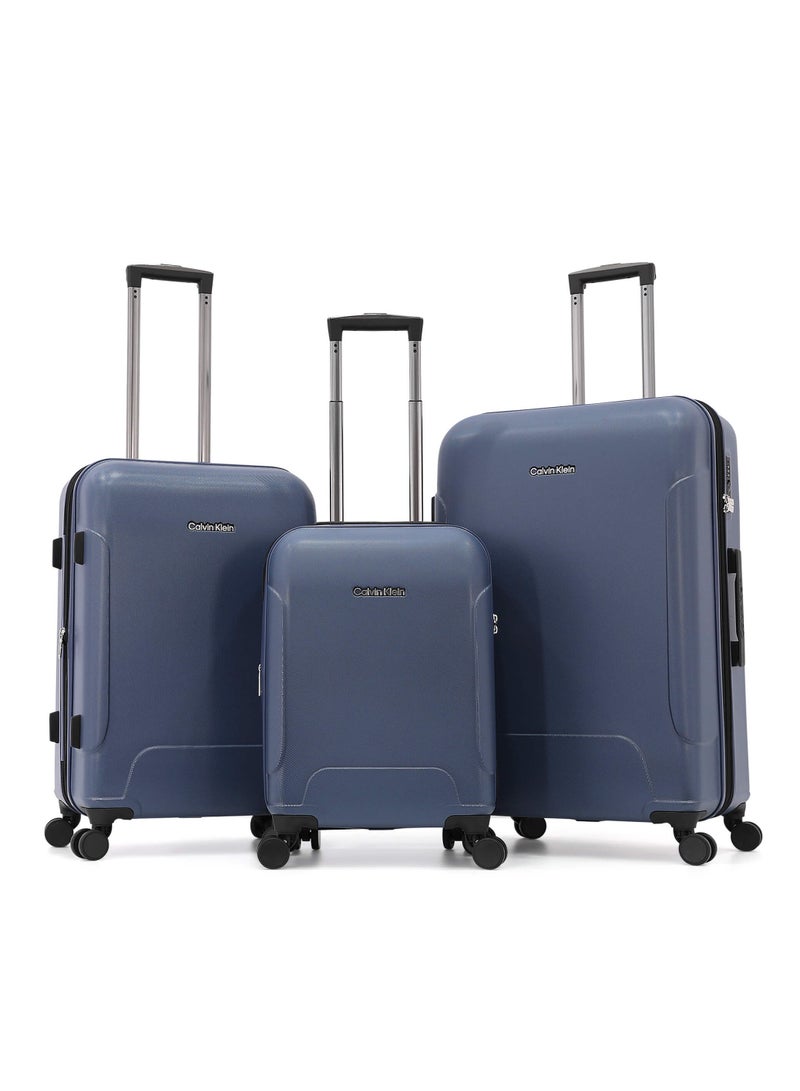 Calvin Klein 3-Piece Hardshell Luggage Set with Spinner Wheels, TSA Lock - Expandable Suitcase Trolley for Travel - Image 1