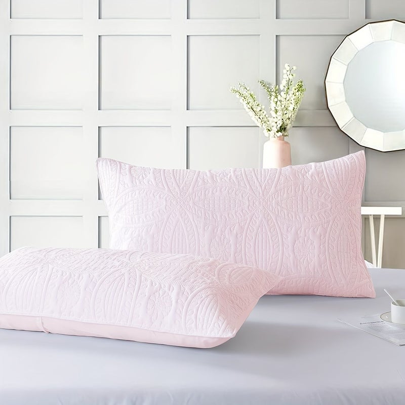 3pcs Soundwave Technology Embossed Bedspread Set White Full Queen Size Soft Breathable Comfortable Bedding For Bedroom Dormitory - Image 3