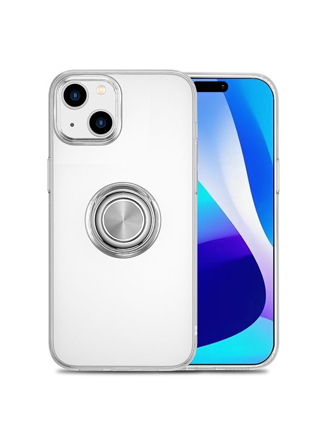 vesus Case for iPhone 15 Plus,Shock-Resistant Flexible TPU Silicone Phone Cover with Magnetic Ring Kickstand (iPhone 15 Plus 6.7'') - Image 2