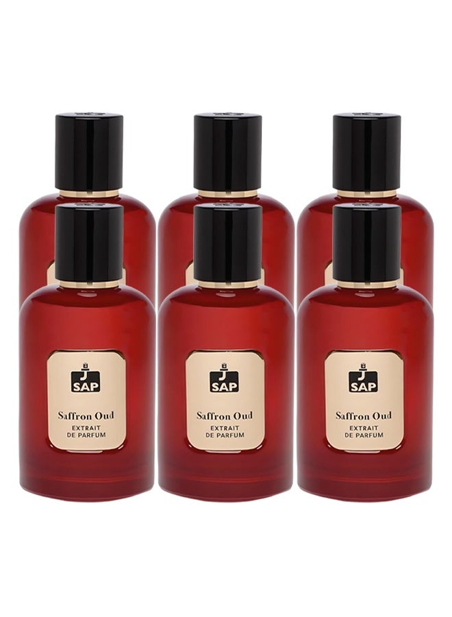 SAP 6 Pieces Saffron Oud Perfume For Unisex 100ml EDP - Image 1