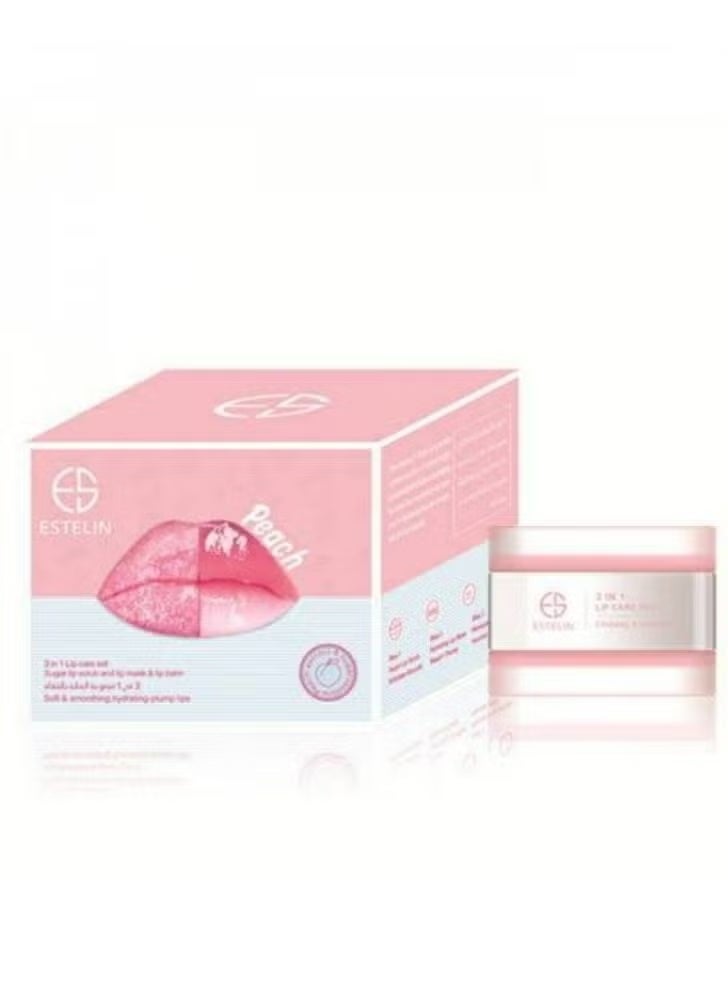 إستيلين مقشر للشفاه بالخوخ وماسك للشفاه وبلسم للشفاه 5 جم - Image 1