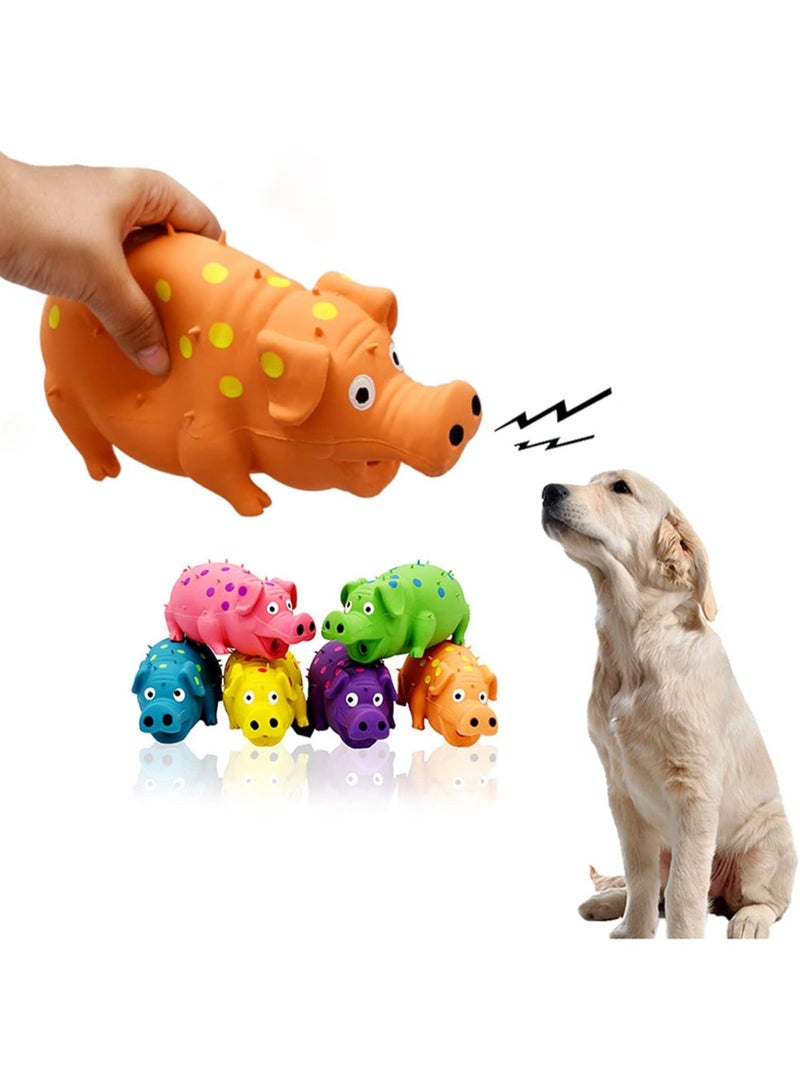GGOOT Pet Dog Chew Toys Cute Rubber Screaming Pig Strong Grunts Squeaky Dog Puppy Molar Teeth Vocal Toy Pet Products Rings for Dogs (C, One Size)  - Image 3