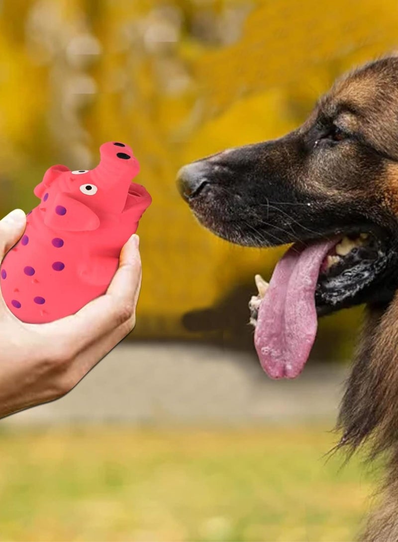 GGOOT Pet Dog Chew Toys Cute Rubber Screaming Pig Strong Grunts Squeaky Dog Puppy Molar Teeth Vocal Toy Pet Products Rings for Dogs (C, One Size)  - Image 4