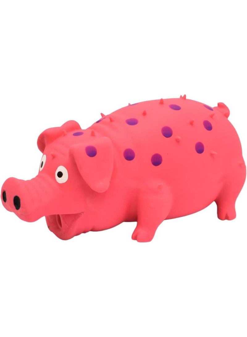 GGOOT Pet Dog Chew Toys Cute Rubber Screaming Pig Strong Grunts Squeaky Dog Puppy Molar Teeth Vocal Toy Pet Products Rings for Dogs (C, One Size)  - Image 1