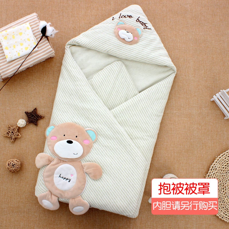 Baby Quilt Thickened Newborn Bag Cotton Baby Can Take Off The Gallbladder Swaddling Supplies Newborn Factory One Piece - Image 1
