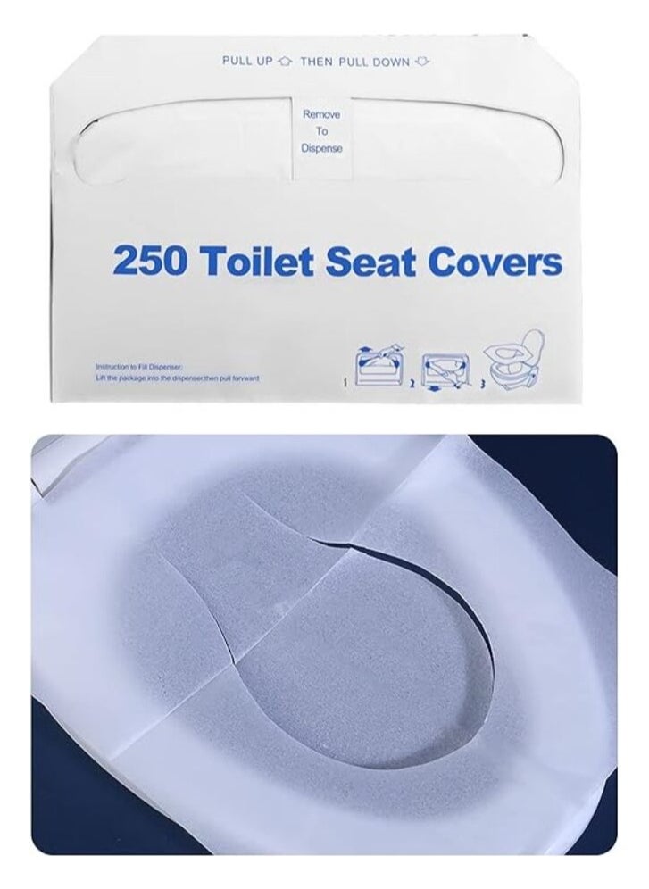 MIRFA Disposable & Flushable Toilet Seat Covers (Pack of 250)  - Image 2