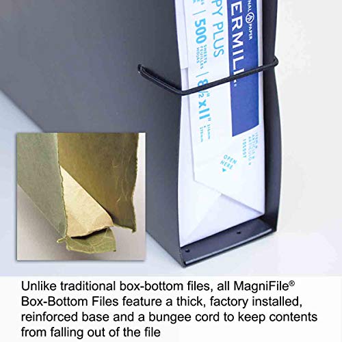 Ultimate Office MagniFile Extra-Capacity Hanging File Folders, 2" Box-Bottom, Letter Size, Feature Wrap-Around Bungee Security Cord (Set of 4) - Image 2