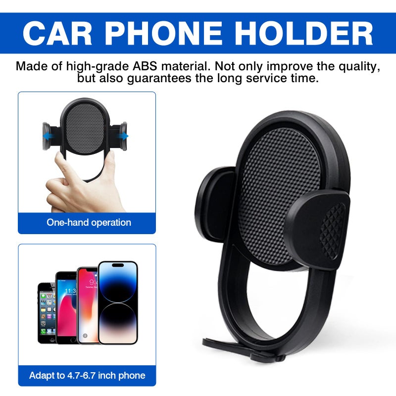 Autorder Car Phone Holder for 2024-2025 2026 Toyota Tacoma Accessories 8-Inch Cell Phone Mount with Dash Organizer Hands-Free 360 Degree Rotation(Not fit 14" Screen) - Image 4