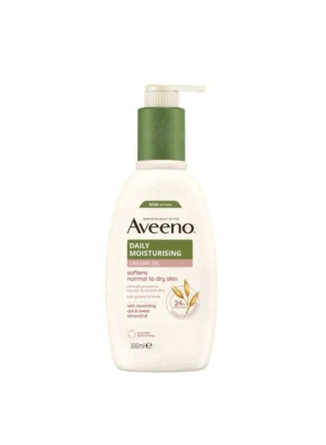 Aveeno Daily Moisturizing Creamy Oil 300ml - Image 1
