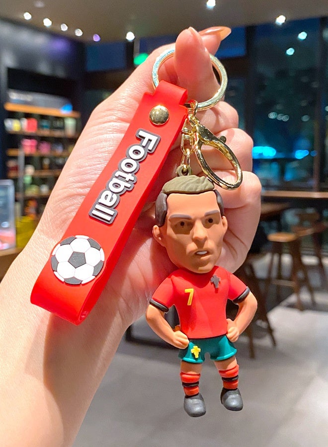 Shoes Ronaldo Soft Rubber Keychain Doll Bag Pendant