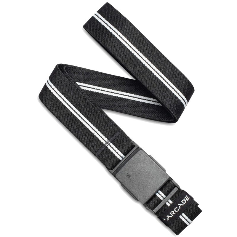 Arcade Belts Explore Adventure Belt, Stretch Webbing, Travel-Friendly, One Size Fits Most, Stripe - Black/White - Image 1