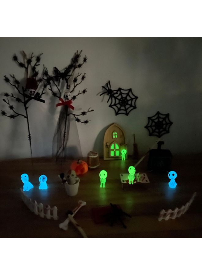 Loquat Micro-scene Luminous Ornaments Set Mini Broom Doll House Spider Ghost Bride Model Props-Color:Luminous 30-piece Set 【GL-51】 Color Box 27*14.5*4.5 240g - Image 4