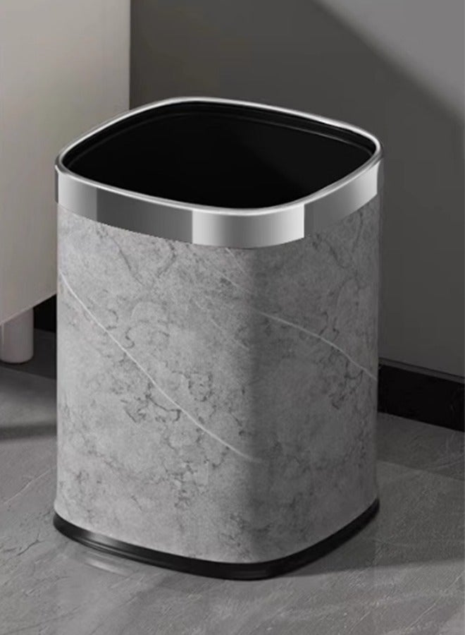 JCB CHIC Garbage Bin, Bathroom Wastebasket, Plastic Large capacity Trash Can, Living Room Kitchen Bathroom Round Waste Bin 12L - Image 1