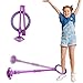 Astrell Skip Ball Foldable Colorful Flash Wheel Indoor Outdoor Game Fitness Toys for Kids Cool Kids Toys Christmas Birthday Gifts for Girls Boys Age 6 7 8 9 10 Year Old - Image 3