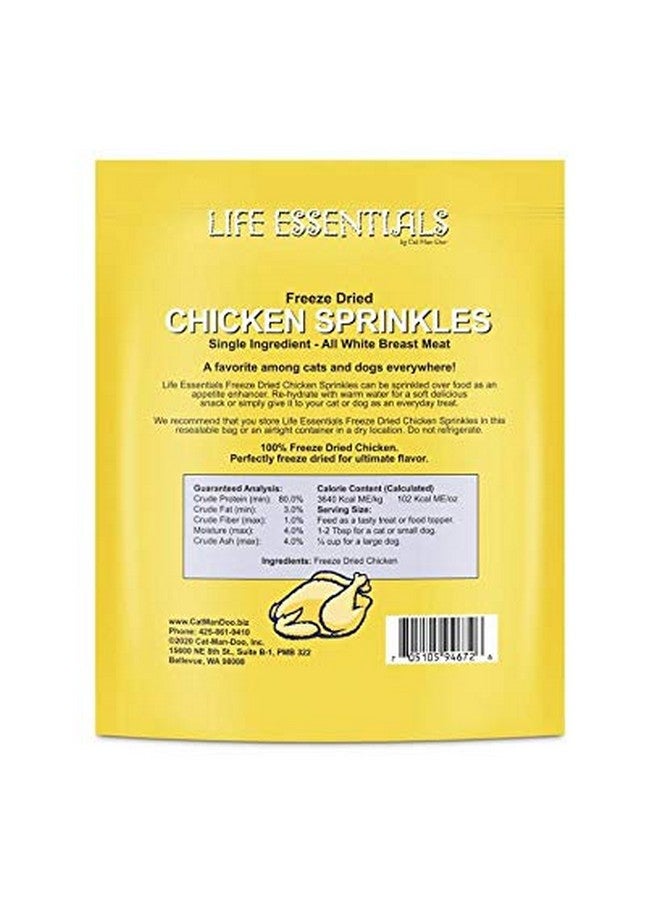 كات-مان-دو مسحوق دجاج مجفف بالتجميد طبيعي بالكامل من Cat-Man-Doo Life Essentials للكلاب والقطط - بدون مواد مالئة أو مواد حافظة أو إضافات - مكافأة لذيذة بدون حبوب - صنع في الولايات المتحدة الأمريكية (كيس 5 أونصة) - Image 5