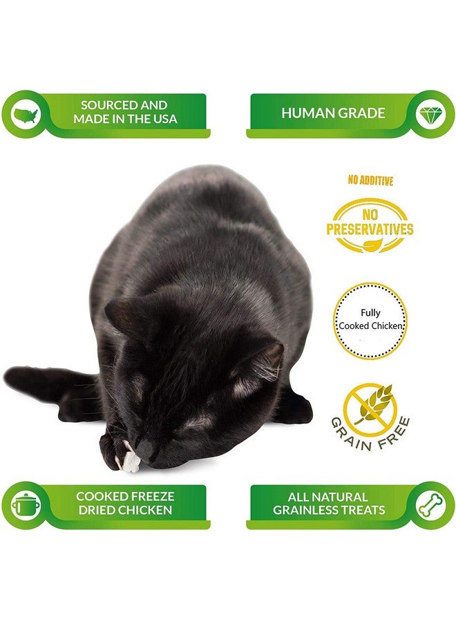 كات-مان-دو مسحوق دجاج مجفف بالتجميد طبيعي بالكامل من Cat-Man-Doo Life Essentials للكلاب والقطط - بدون مواد مالئة أو مواد حافظة أو إضافات - مكافأة لذيذة بدون حبوب - صنع في الولايات المتحدة الأمريكية (كيس 5 أونصة) - Image 3