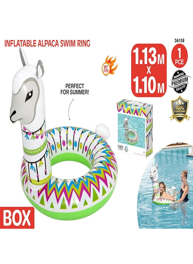 Bestway Alpaca Swim Ring 1.13M X 1.09M - Image 5