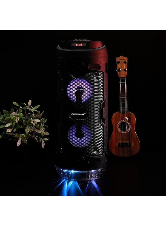 Olsenmark Rechargeable Portable Speaker With Usb Sd Card Fm Mic Bluetooth Remote Model No Omms1152 With 2 Years - Image 5