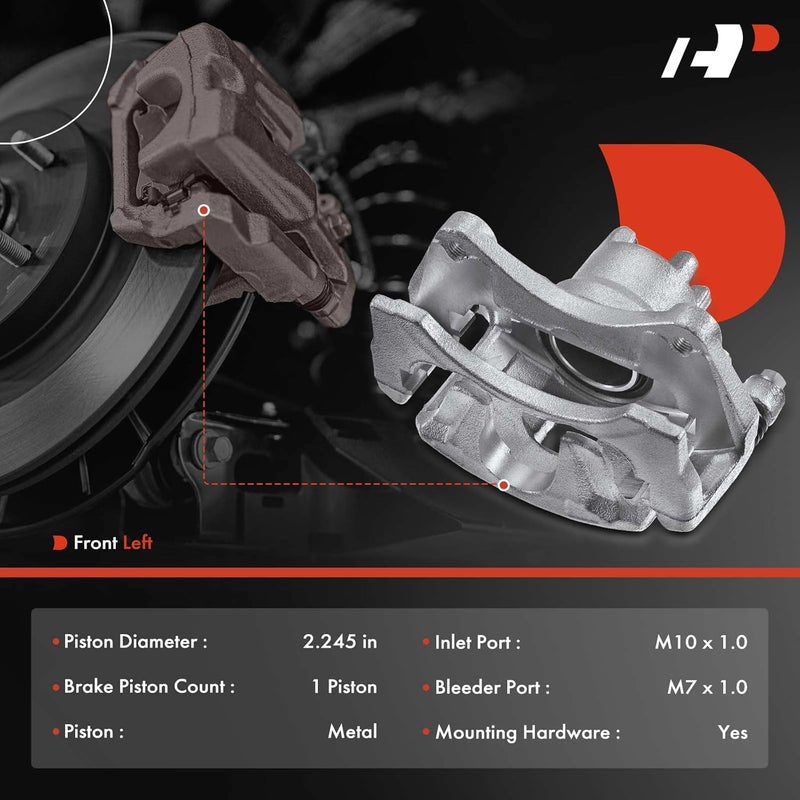 A-Premium Front Left Brake Caliper Assembly - Image 2