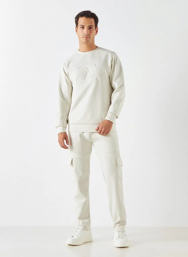 ADOT by Splash Solid Pants with Elasticated Waistband and Pockets