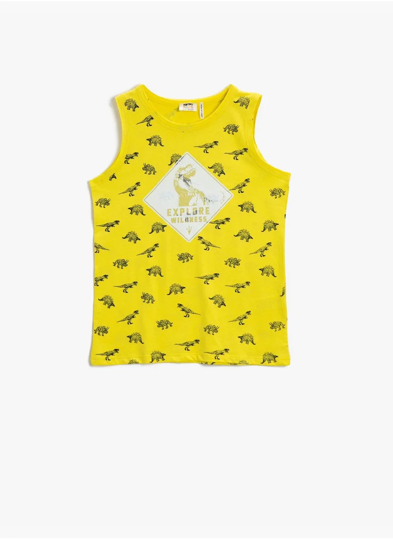 كوتون Printed Tank Top Cotton