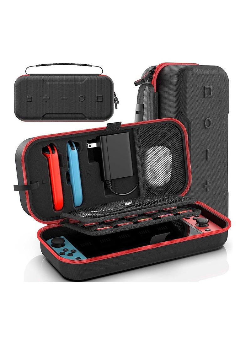 XICEN - For Switch Carrying Case Compatible with Nintendo Switch Red - Image 1