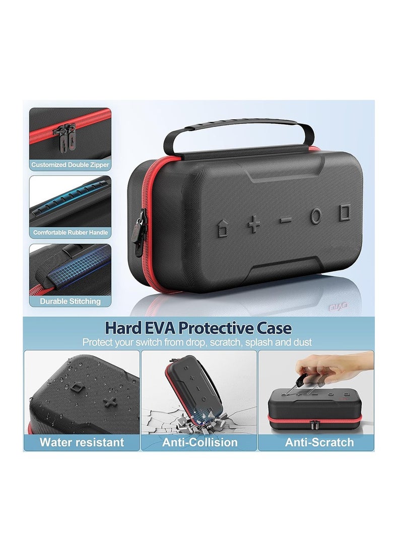 XICEN - For Switch Carrying Case Compatible with Nintendo Switch Red - Image 1