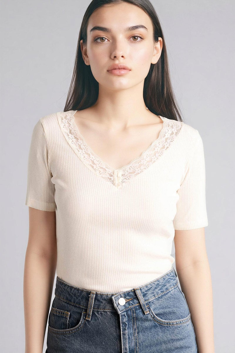 ديفاكتو تيشيرت مضلع سليم فيت - Image 3