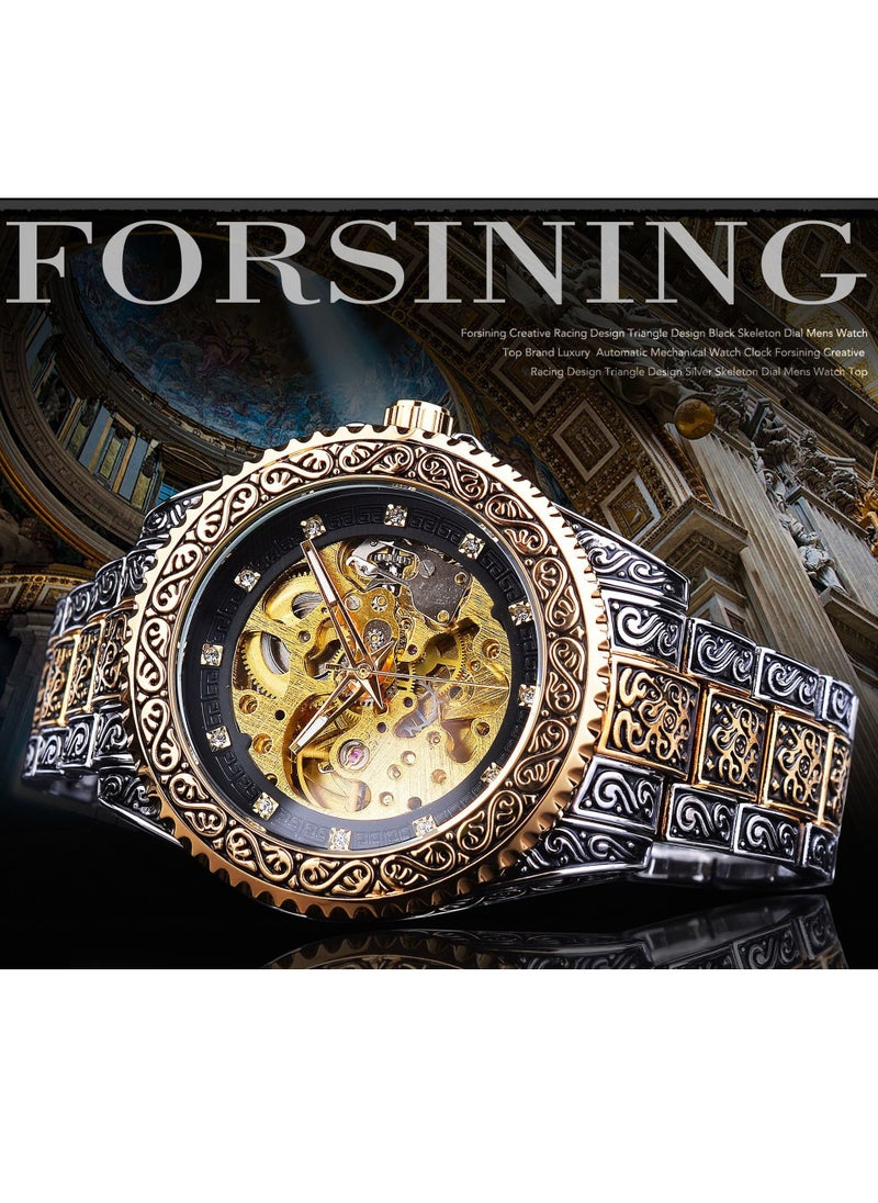 FORSINING FORSINING Men's Hollow Carved Watch Automatic Watch Men's Waterproof Watch 8213  - Image 2