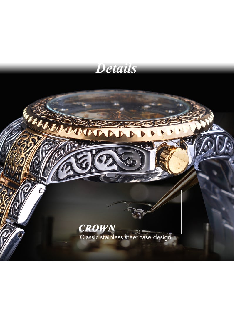 FORSINING FORSINING Men's Hollow Carved Watch Automatic Watch Men's Waterproof Watch 8213  - Image 5