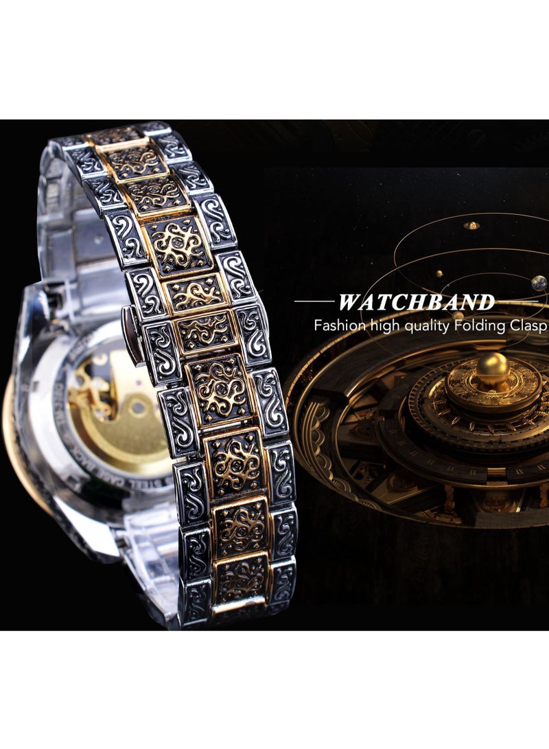 FORSINING Men's Hollow Carved Watch Automatic Watch Men's Waterproof Watch 8213