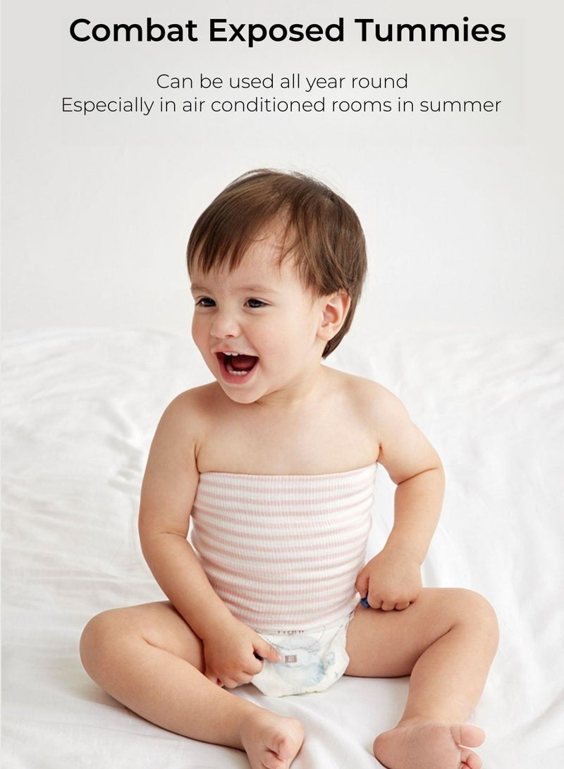EMXEE 2PCS Baby Belly Bands Cotton Warm Apron Baby Umbilical Cord Newborn Belly Belt - Image 4