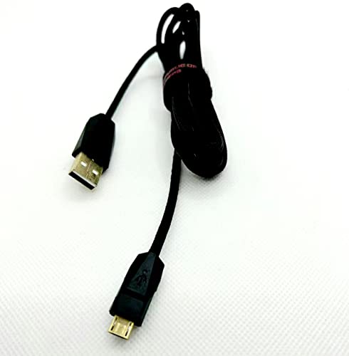 LZYDD USB Charging Data Cable for ASUS ROG Gladius II Wireless G2 Spatha Optical Gaming Mouse (Black Micro Port) - Image 2