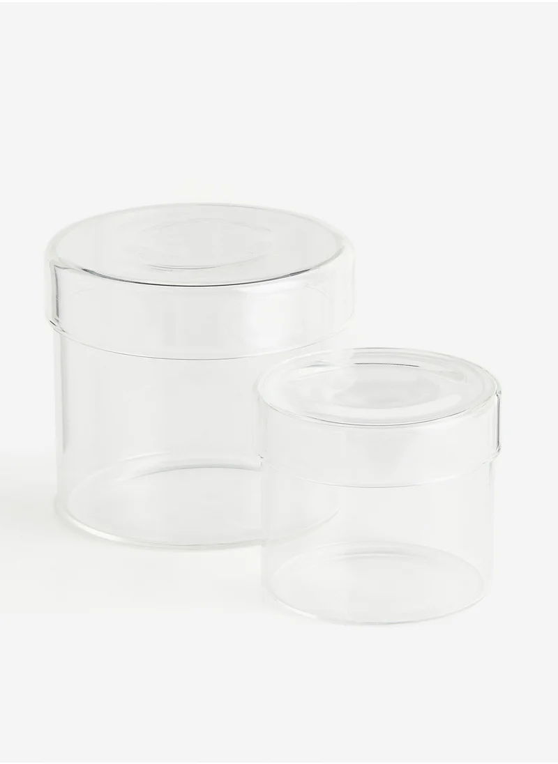 H&M Small Glass Box With A Lid