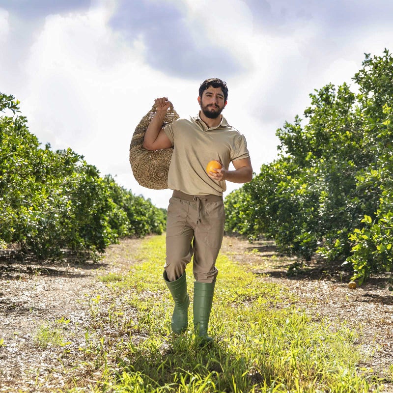 HISEA Men's Steel Toe Rain Boots PVC Rubber Boots, Waterproof Garden Fishing Outdoor Work Boots, Durable Slip Resistant Knee Boots for Agriculture and Industrial Working, Green Size 11 - Image 5