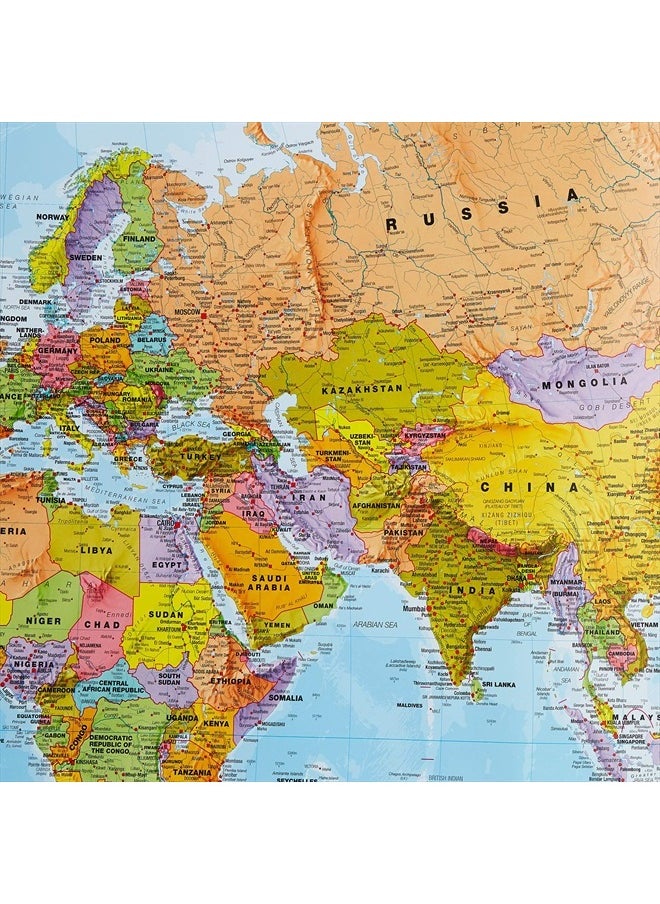 Maps International World Wall Map - Map of The World Poster - Front Lamination - 47 x 33  - Image 5