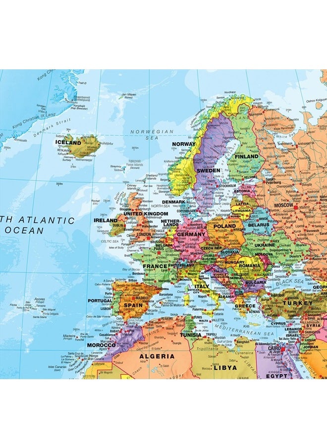 Maps International World Wall Map - Map of The World Poster - Front Lamination - 47 x 33  - Image 4