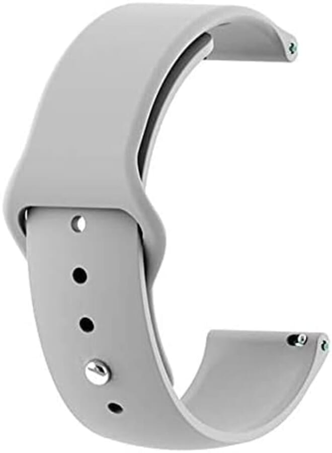 CIRO Soft Silicon Strap 20 mm Compatible with All Smart Watches and Watches (Grey)