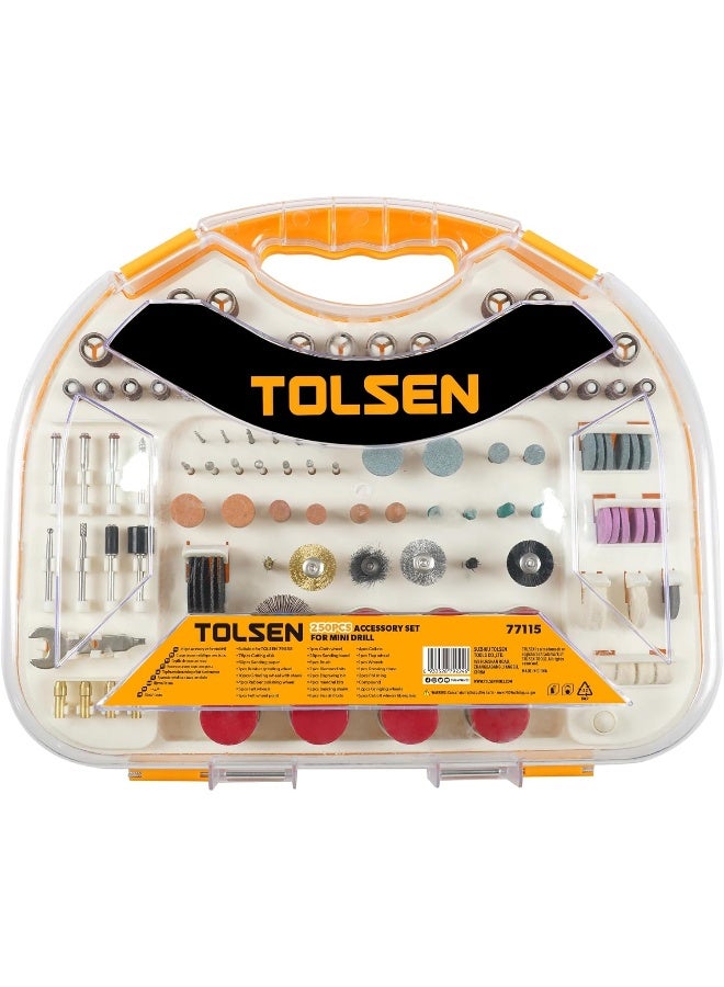 Tolsen - 250Pcs Accessory Set For Mini Drill - Image 5