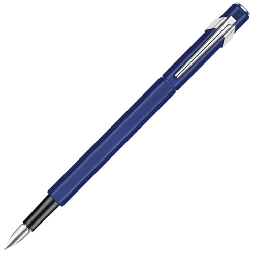 Caran d'Ache Caran dAche 849 0842159 Fountain Pen EF Extra Fine Point Blue Dual Use Type - Image 1
