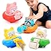 YELUFT Cars Toy for 18m Boys Birthday Gift 4 PCS Press to Go Friction Vehicle Racing Car Toys Set for Toddlers Push and Go Car Toys Infant 1st Birthday Gifts for Boys and Girls - Image 2