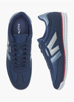 Dash Men's Logo Detail Sports Shoes with Lace-Up Closure  - Image 1