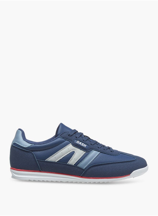 Dash Men's Logo Detail Sports Shoes with Lace-Up Closure  - Image 3