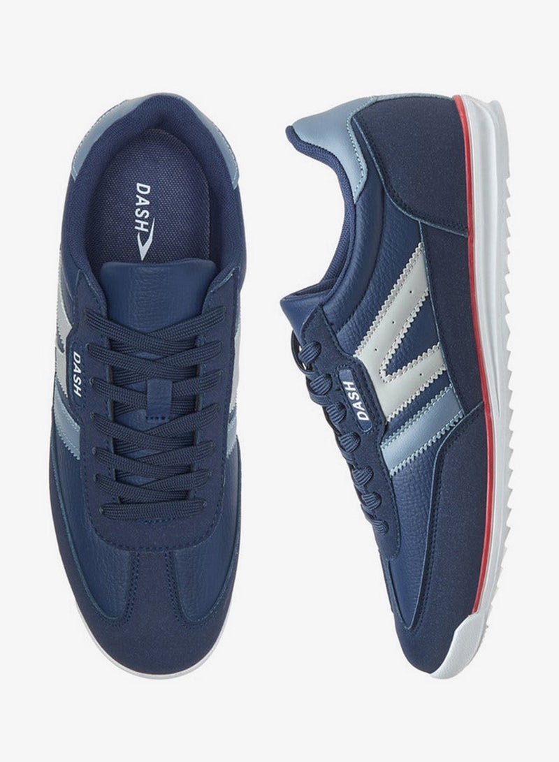 داش حذاء رياضي رجالي بشعار وتفاصيل برباط - Image 3