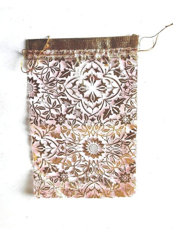 3A FEATURETAIL Organza Net Fabric Drawstring Pouch (Pack of 50, Gold, 10 Inch x 7 Inch, 25 x 18 cm) - Image 5