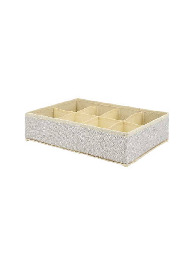 Homez HOMEZ FABRIC 8 COMPARTMENT DRAWER ORGANIZER BEIGE  - Image 2