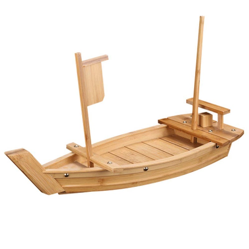BIPEGE Wooden Sushi Boat Serving Tray 28 Inch Sushi Plate for Restaurant or Home Large Size Sushi Tray Serving Boat Plate for Restaurantware 71cm28inch