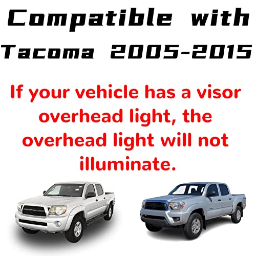 DIMEANI fit for Toyota Tacoma Sun Visor Replacement fit for 2005 2006 2007 2008 2009 2010 2011 2012 2013 2014 2015 Tacoma Without Light Driver & Passenger Side 74320-04181-B1 74310-04081-B0(2PCS-Gray) - Image 3