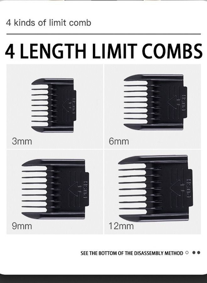 Dog Grooming Kit Clippers Low Noise  Electric Quiet  Rechargeable  Cordless  Pet Hair Thick Coats Clippers Trimmers Set  Suitable for Dogs  Cats  And Other Pets - Image 4